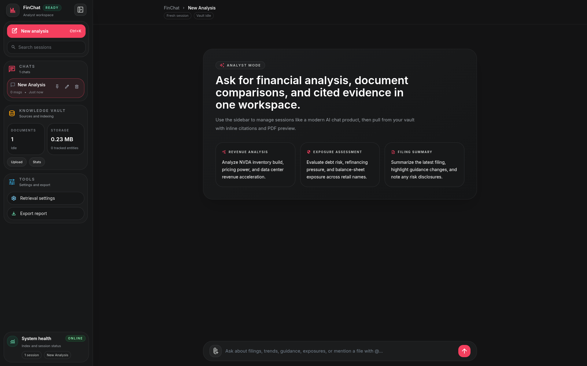 Finchat preview